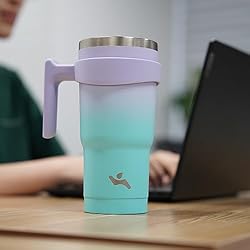 Konokyo 40 oz Tumbler with Handle and 2 Straw 2