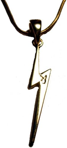 Playboy Lightning Bolt Necklace (Small, Gold)