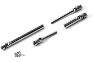 HobbyPlus Steel U-Joint Drive Shaft Set for CR18P EVO/EVO PRO (2pcs) - Remote Control Car, RC Car, RC Rock Crawler 1/18 Upgrade Parts (HELIDIRECT)