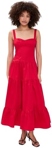 wayf may smocked midi dress WAYF Women's Nina Smocked Midi Dress, Black Seersucker, XS at Amazon Women's Clothing store