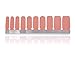 HIGH'S Single Color Series Classic Collection Manicure Nail Polish Strips Nail Wraps, Peach Puff