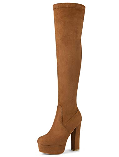 Allegra-K-Womens-Platform-Block-Heel-Over-Knee-High-Boots