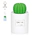 USB Cool Mist Humidifier with Night Light Mini Size Cactus Humidifier for Bedroom Home Room Office Car 280ml 50ml/h with Timed auto shutdown
