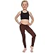 STRETCH IS COMFORT Girl's Cotton Leggings Brown X-Large