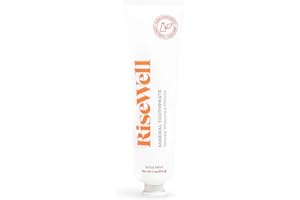 RiseWell Mineral Toothpaste - All Natural Toothpaste with Hydroxyapatite - Made in The USA, No Added Fluoride, SLS-Free - for a Stronger and Healthier Teeth, Wild Mint, 4 Oz