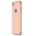 Hovisi 3 in 1 Anti-Scratch Anti-Fingerprint Shockproof Electroplate Frame with Non Slip Coated Case for iPhone 7 (Rose Gold)