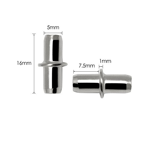image for Hysagtek 50x 5mm Metal Shelf Support Pins, Pug in Shelf Pegs Studs Har