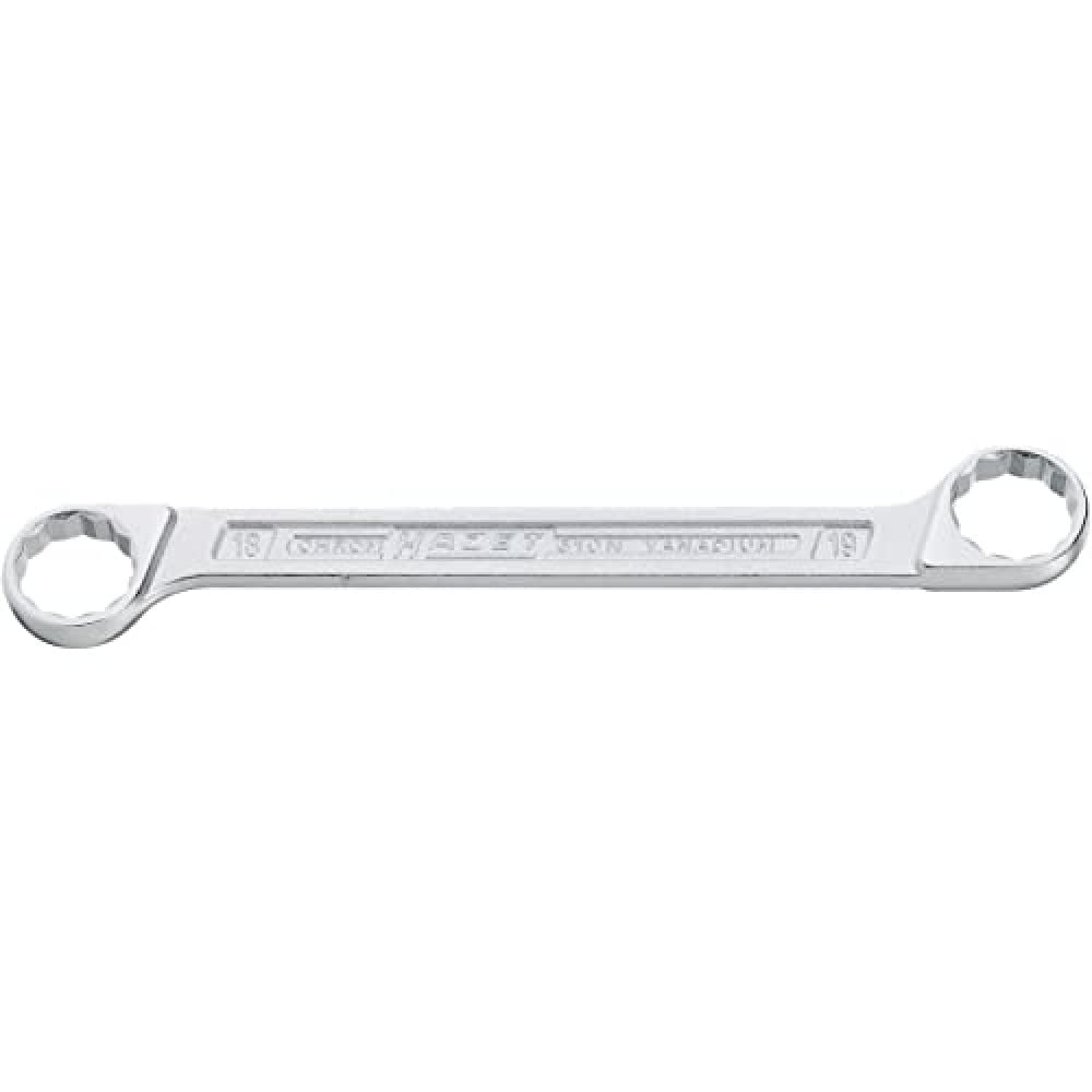 HAZET 610N-21X22 232.3 mm Hexagon Traction Profile Polished Head Double Box-End Wrench - Chrome-Plated
