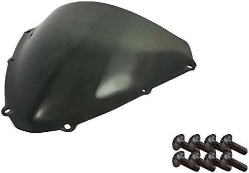 Sportbike Windscreens ADSW-210S Smoke Windscreen (Suzuki Gsxr 600/750 (08-09) With Silver screw kit),2 Pack