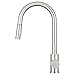 Bellevue Kitchen Faucet by Pacific Bay (Brushed Satin Nickel) - Features an In Line Pull Down Sprayer with Multiple Spray Functions and an Eco Friendly Water and Energy Saver - New 2018 Model