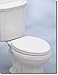 UltraTouch 01911 12 Watt/12 Volt UL-Listed Soft Elongated Bowl White Heated Toilet Seat for Standard American Bathrooms