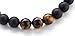 Hamoery Men Women 8mm Tiger Eye Stone Beads Bracelet Elastic Natural Stone Yoga Bracelet Bangle-21003