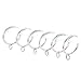ANJUU 36 PCS 38mm Inner Diameter Curtain Rings, Metal Curtain Drape Sliding Eyelet Rings-Hanging Rings for Curtains and Rods Silver Tone