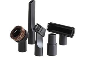 Buysk 32mm Vacuum Attachments Accessories, Vacuum Cleaning Set Brush Nozzle Crevice Tool with 35mm to 32mm Hose Adapter 5pcs