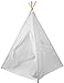 Sorbus Kids Foldable Teepee Play Tent Playhouse Classic Indian Style Play Tent and Carry Bag, Walls with Door, Window and Floor (White)