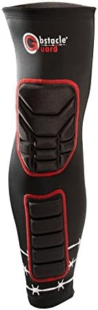Obstacle Guard Padded Leg Compression Sleeves (1 Pair): Obstacle Gear for Obstacle Race, Mudrun, Obstacle Racing, Trail Running and More