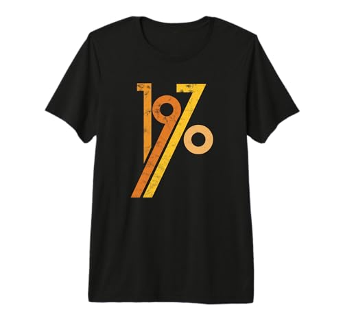 Birthday Vintage 70s Style 1970 Premium Tri-blend T-Shirt