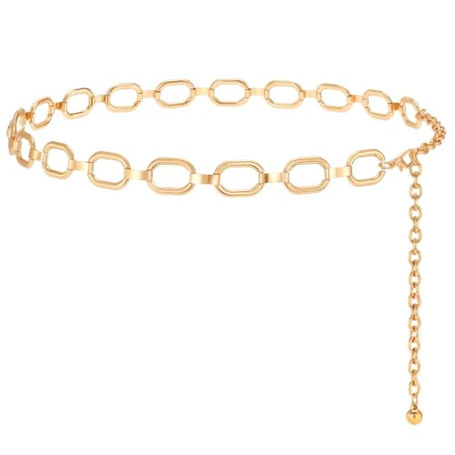 SANSTHS Chain Belts for Women Fashion Gold/Silver Waist Chains… at Amazon