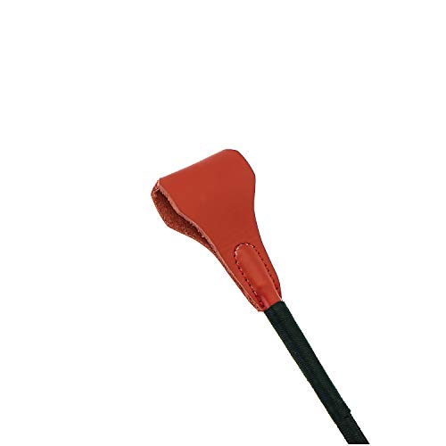 SCARLET KITTEN Riding Crop Horse Whip Spanking with Leather Loop Slapper Jump Bat (Red)