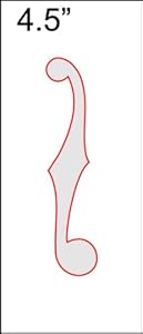 F-Hole Routing Template - 4.5" Sharp - - Amazon.com