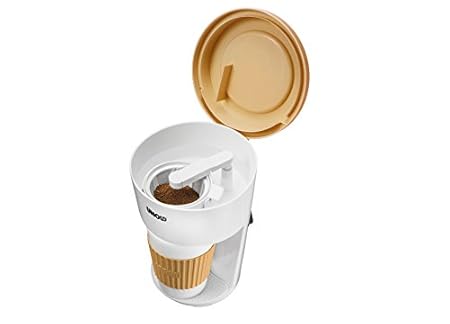 Unold 28310 Kaffeeautomat to Go, Ideal für Büro oder im Urlaub, weiß/beige