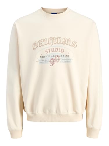 Front Crew Neck Jormeadows Sweat-Shirt à col Rond à l'avant, Bronze, M Homme