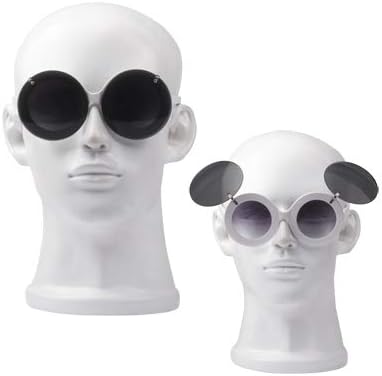 2-in-1 Clip-on Flip-up Lens White Frame Glasses Sunglasses