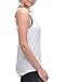 Queenie Ke Women's Yoga shirts Sports Tops Super Soft Knit Cowl Back Tank Size L Color Angle White