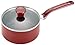 T-fal C51424 Excite Nonstick Thermo-Spot Dishwasher Safe Oven Safe PFOA Free Covered Sauce Pan Cookware, 3-Quart, Red, Model:2100101180
