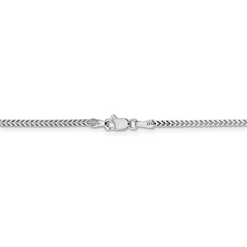 14k White Gold 1.5mm Franco Chain
