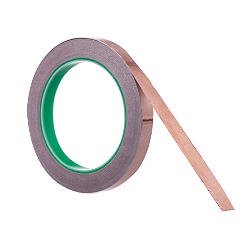 Vasdoo Copper Foil Tape (1/2inch X 22yards) with Conductive Adhesive for EMI Shielding, Stained Glass, Paper Circuits, Electrical Repairs, Grounding