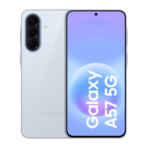 Samsung Galaxy A57 5G, Schlankes AI-Smartphone, Awesome Intelligence, 128 GB Speicherplatz, 50 MP Weitwinkel-Kamera, Bis zu 2 Tage Akkulaufzeit, IP68 