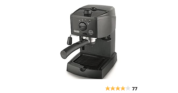 Delonghi EC151 - Cafetera de bomba tradicional, presión 15 bares,  cappuccino system, café molido y cápsulas, capacidad depósito 1,1l, negro :  Amazon.es: Hogar y cocina