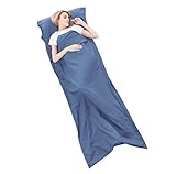 XWetter Sleeping Bag Liner and Camping Sheet，Travel Sheet，Lightweight Adult Sleep Sack，Sports Sleeping Bag Line for Traveling,Camping,Hotels,Hiking,Sleep Sack for Sleeping Bag-Cotton