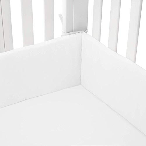 Babydoll Baby Cradle Bumpers, White, 18"x36"