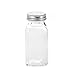 6oz, BEST VALUE 14 Large Glass Spice Jars includes pre-printed 126 Chalkboard Spice Labels plus 113 PVC Clear Labels. 14 Square Empty Jars, Airtight Cap, kitchen Funnel Pour/Sift Shakers