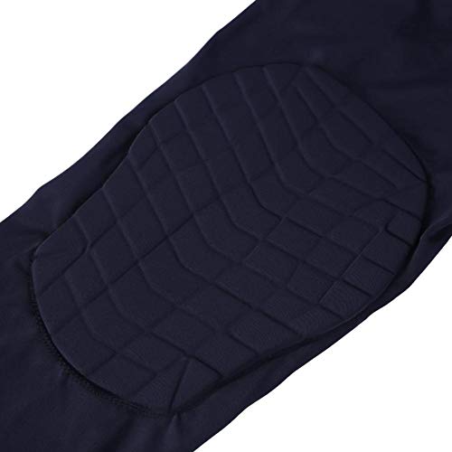 Alloet Honeycomb Basketball Knee Pad Leg Sleeve Compression Knee Brace (Black M)