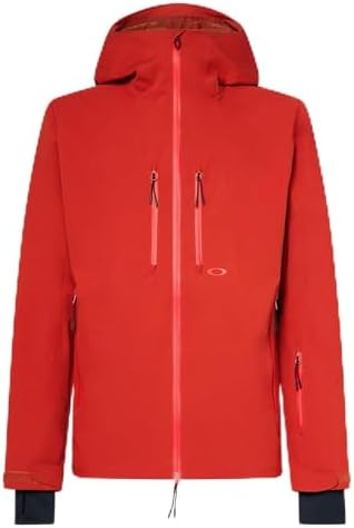 Oakley Mens Kendall Recycled Shell Jacket 2.0, Flame Red, XX-Large