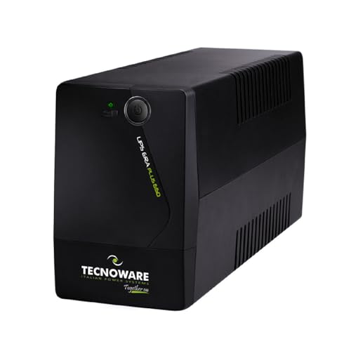 UPS 650VA para PC/Modem, NO Gaming/Consola, SAI ERA Plus, 2 Schuko, Protege de apagones y Picos de tensión PC, módem, videovigilancia, TPV, NAS, POS