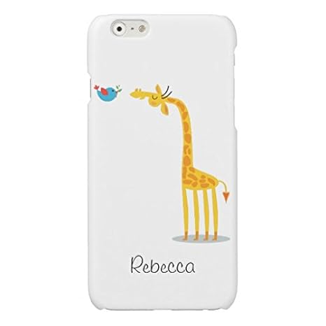 Amazon かわいい漫画のキリンおよび鳥 Iphone6s ケース Iphone6