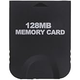 Gamilys 128MB Black Memory Card Compatible for Wii Gamecube