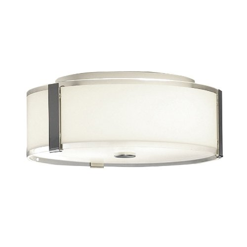 Allen Roth 13 87 In W Chrome Ceiling Flush Mount Close To