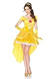 Leg Avenue Disney Princess Belle Costume Dress, Yellow, Medium/Large