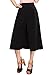 COCOLEGGINGS Womens Loose Solid Color Wide Leg Palazzo Capri Culottes Pants