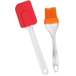 Goopz Silicone Spatula and Brush Set for Pastry, Cake Mixer, Decorating, Cooking, Baking, Silicone Spatula and Pastry…