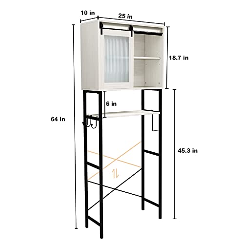 HLR Over The Toilet Storage Free Standing Toilet Rack