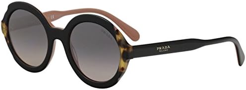 PR17US Sunglasses 5ZWGR0-53 - Women's, Top Black Pink/Medium Havana Frame, PR17US-5ZWGR0-53