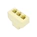 SMITON 2PCS RJ11 6P4C 4Female Telephone Splitter Adapter Cable