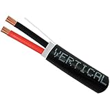 Vertical Cable 209-2320/DB 2 Conductor Direct Burial 14AWG Audio Cable, UV Rated, Stranded (Black | 500 ft. Pull Box)
