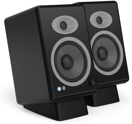 HumanCentric Desktop Speaker Stands Wedge, Desk Speaker Stands for Small  and Medium Speakers, Anti Vibration Silicone Angle Wedge Speaker Riser for  Computer, Bookshelf, and Studio Speaker Stand, Black price in Saudi Arabia |
